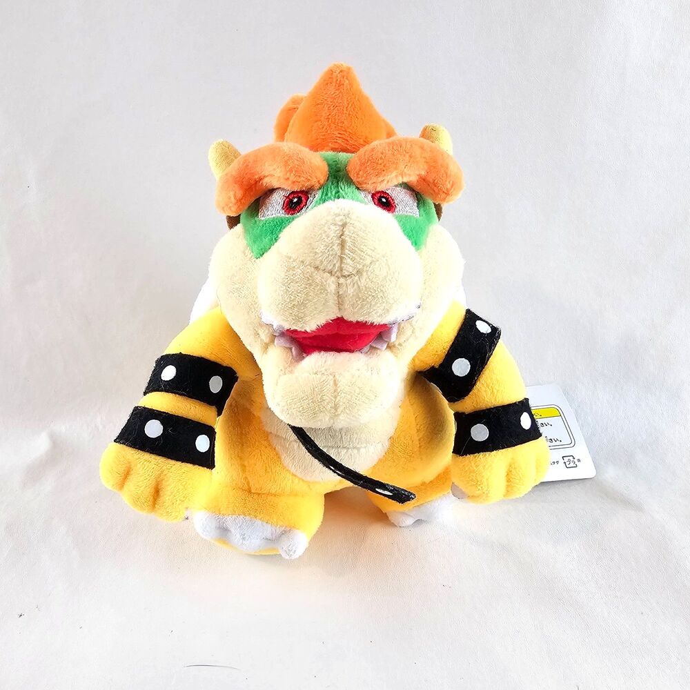 Super Mario Bowser Plush 7 Inch Sanei Boeki Nintendo Japanese Import w/ Tags